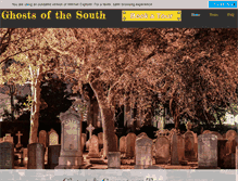 Tablet Screenshot of charlestonghostsofthesouth.com